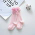 New Kids Stretchable Socks Toddlers Girls Big Bow Knee High Long Soft Cotton Lace Baby Comfortable Colorful  Socks