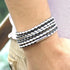 NEW Trendy Black Retro Wrap Long Leather Men Brecelets Bangles Fashion Sporty Chain Link Male Charm Bracelet