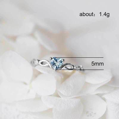 Simple Heart Ring For Women Female Cute Finger Rings Romantic Birthday Gift For Girlfriend Fashion Zircon Stone Jewelry Design