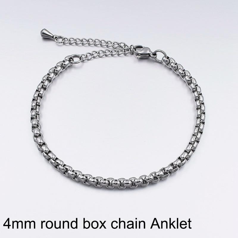 High Quality Stainless Steel Anklets For Women Foot chain Jewelry Ankle Bracelets For Men or Women