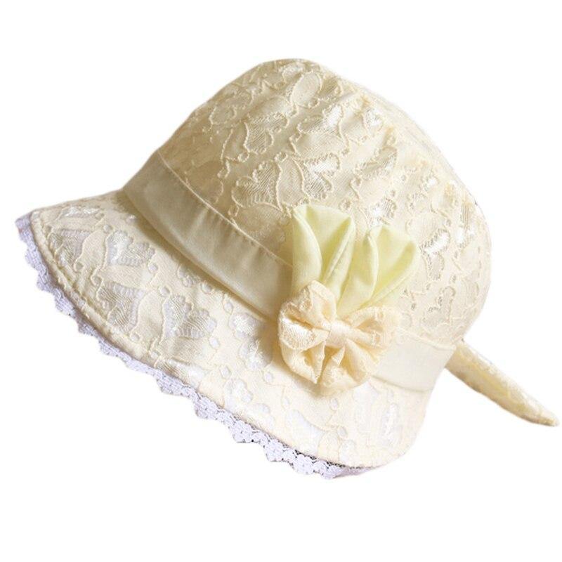 Baby Girl Summer Outdoor Beach Floral  Lovely Lace Princess  Bucket Sun Hat For Girls