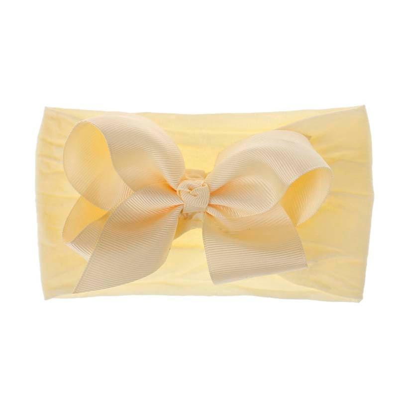 Brand Toddler Baby Girl Baby Big Bow Hairband Headband Stretch Turban Head Wrap Baby Girls