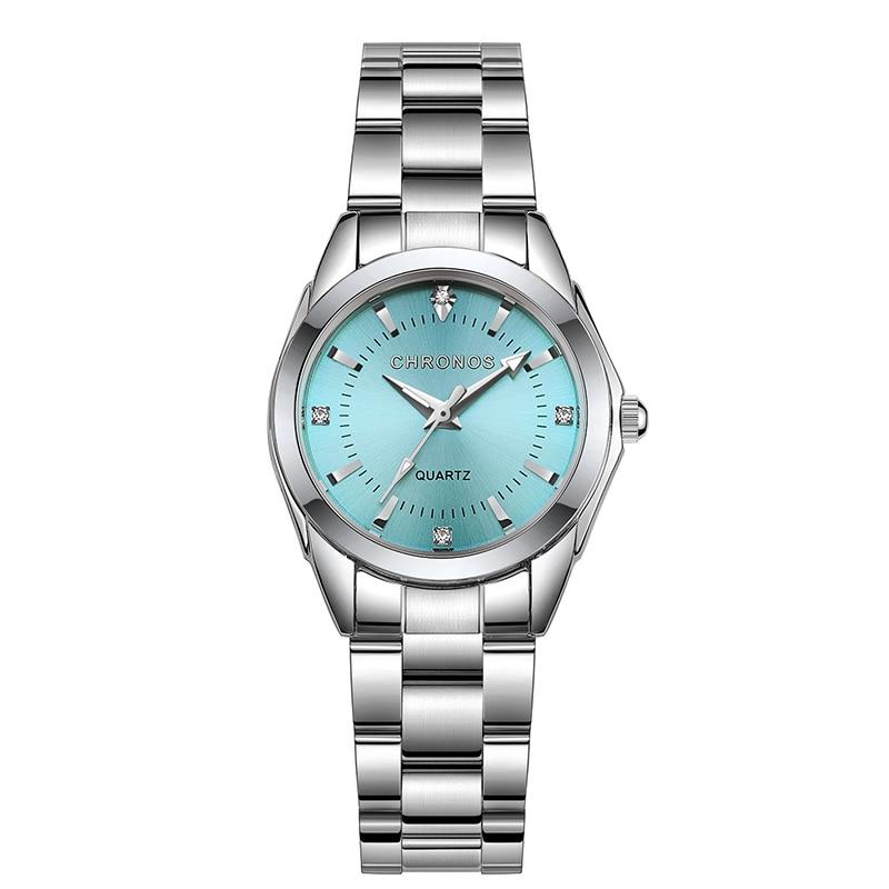 New STEVVEX Women Luxury Rhinestone Stainless Steel Quartz Watches Ladies Business Watch WIth  Japanese Quartz Movement For Women and Girls