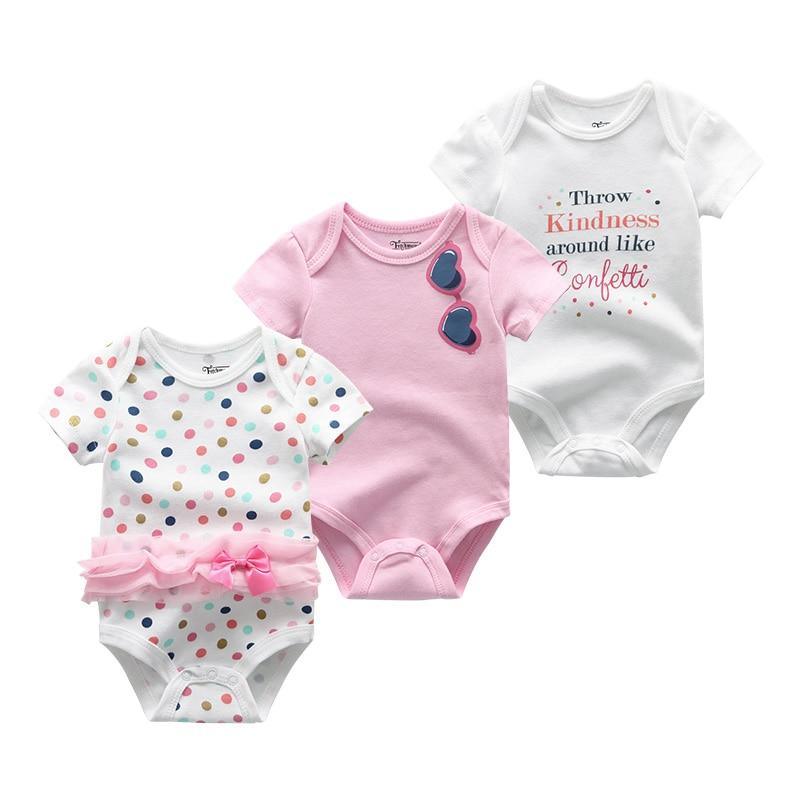 Modern 3PCS Baby Girl And Boy Newborn Boy Short Sleeve Baby Romper Jumpsuit Set For Boys and Girls