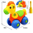 Early Learning Education Screw Nut Group Installed Plastic 3d Puzzle Disassembly Motorcycle Kids Toys for Children Jigsaw