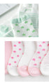 5 Pairs Pack  Children's Summer Mesh Socks Ultra-thin Breathable With Stars Moon Print For Boys And Girls