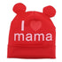 Modern Baby Hat Cute Ear Cotton Girls Cap Scarf Infant Hats Finger love Kids Boys Knitted Cap Winter hat I love mama/pap  Cap