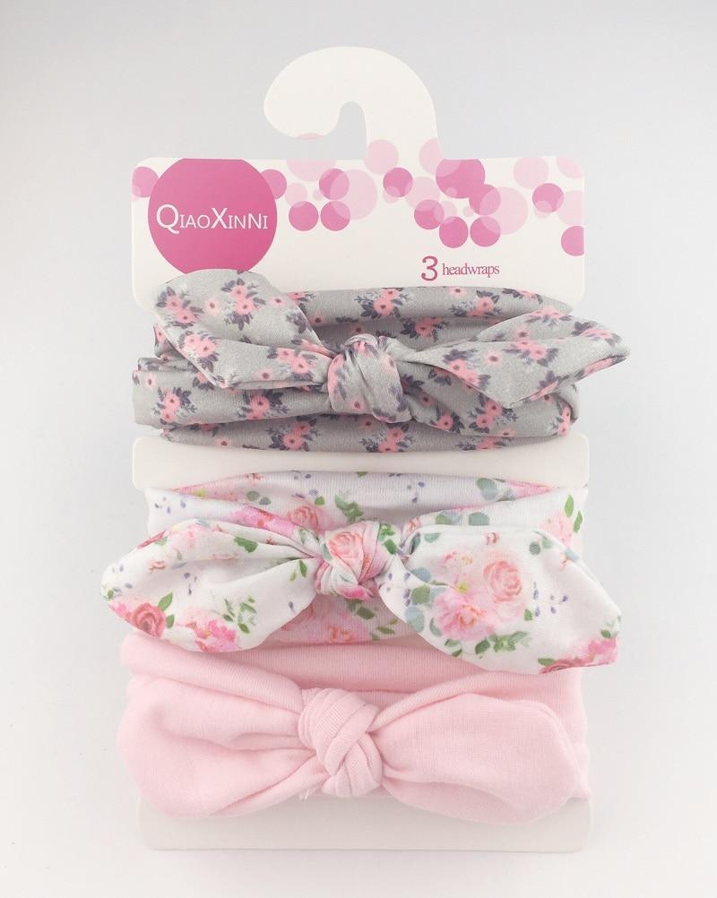 Baby Headband Flower Print Hair Wear for Newborn Baby Girl Headband for Little Girl Headbands Children Bow