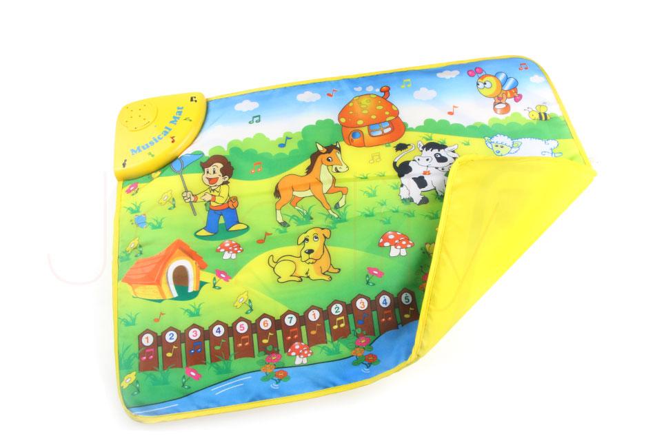 Music Animal Voice Singing Piano Farm Baby Play Gym Mat Baby Game Carpet Baby Toy