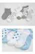 5 Pairs Pack  Children's Summer Mesh Socks Ultra-thin Breathable With Stars Moon Print For Boys And Girls