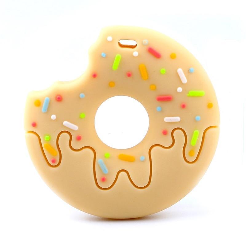 Gingerbread Man Raccoon Donut Silicone Teether Latex Free Teething Toy Baby Gift Food Grade Silicone