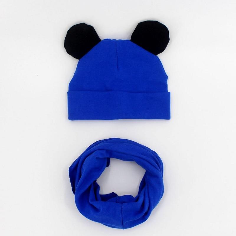 Baby Hat Cotton Ear Cap For Boys And Girls Winter Hat Scarf Set Children Boys Cap Scarf