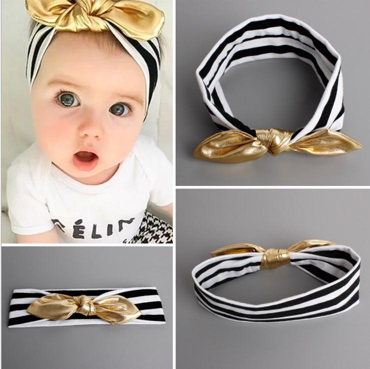 Baby Girl Headband Infant Turban Cloth Tie Bow For Newborn Bandage Tiara Headwear For Toddler