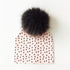 Luxury Modern Baby Hat Cotton Printing Hat With Pompon For Girls Autumn Winter Boys Caps Children Bonnet For Kids