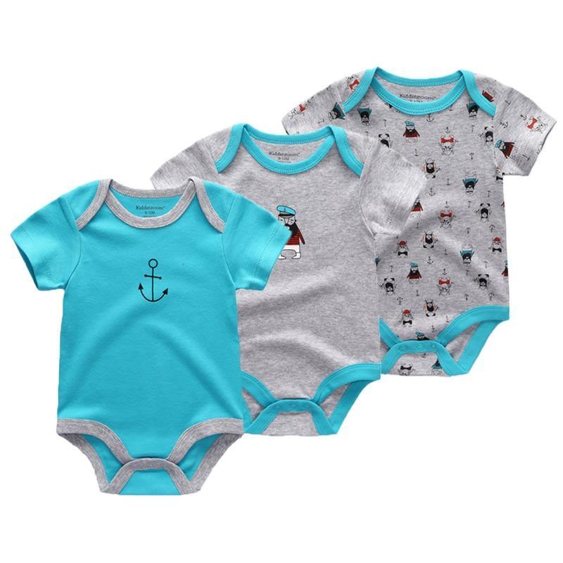 3PCS/Set Modern Fashion Baby Clothes Bodysuits Baby Clothes Unicorn Clothing Unisex 0-12M Baby Bodysuits Romper and Jumpsuit Set For Kids and Baby