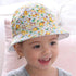 Modern Baby Girls Sun Hat Cotton Baby Hat Kids Child Cap Bowknot Flower Print Bucket Hat Double Sided