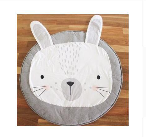 Modern Luxury Animal Carpet For Baby Play Mats Wewborn Infant Soft Sleeping Mat Cotton Rabbit Lion Raccoon Swan Pegasus Koala Cat Bear Carpet For Kids