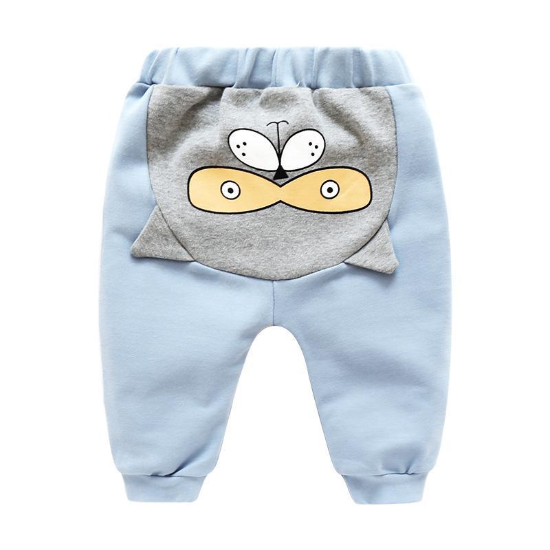 Modern Baby Boys Girls Cartoon Pants Spring High Waist Guard Belly Trousers Print Bottoms In Interesting Style For Girls And Boys