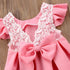 Luxury Modern Elegant Baby Girl Tops Bow Dresses Lace Ball Gown Tutu Party Dress Sundress Baby Girls Princess Clothing Style