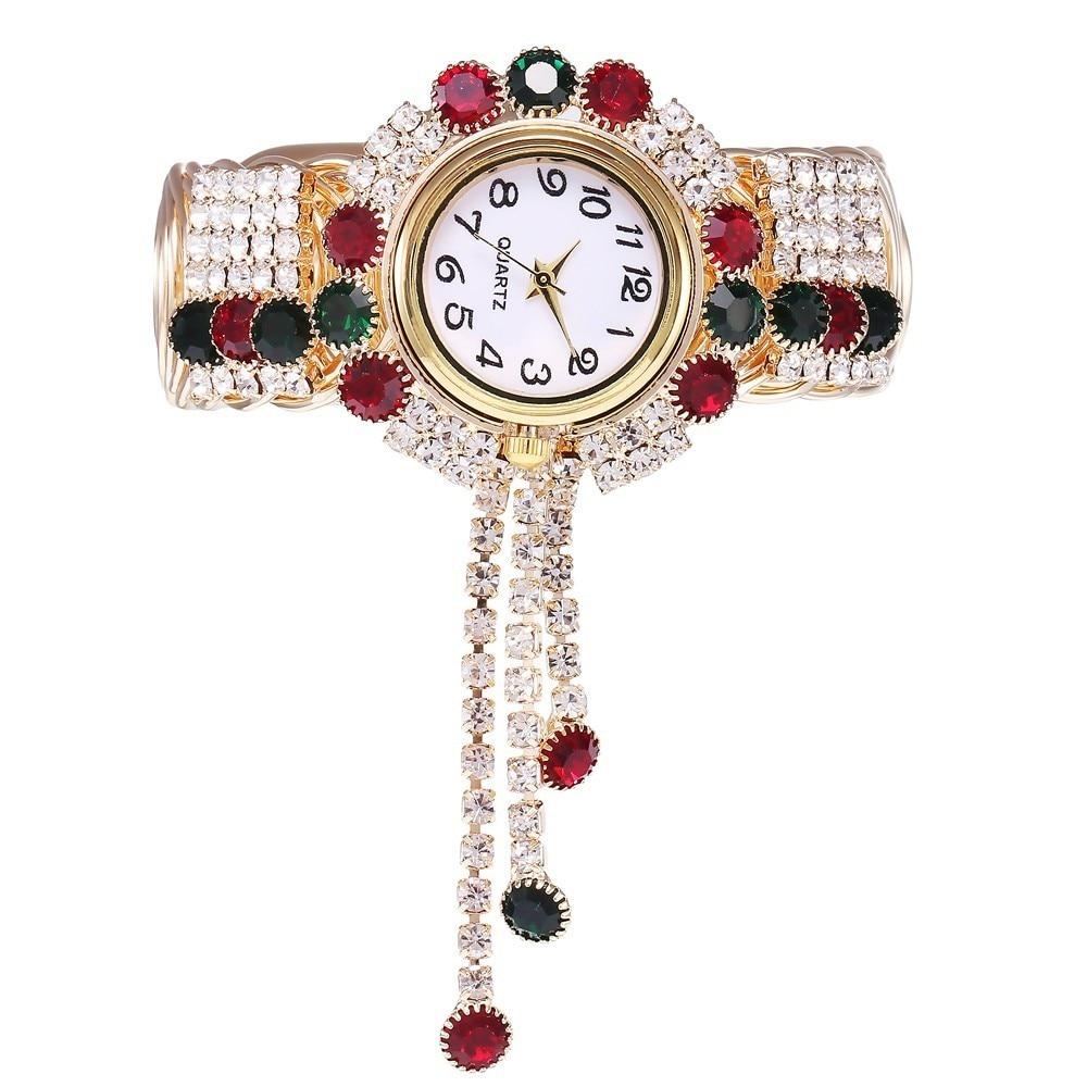 New Luxury Rhinestone Bracelet Watch Women Watches Ladies Wristwatch Clock For Female and Girls