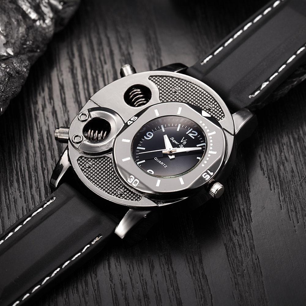 Men Watch With Hardlex Glass and Leather High Quality Band Modern Luxury Style Unique Design Perfect Gift