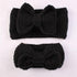 Handamde Mom and  Daughter Elasticity Headband Solid Knitted Bowknot Hairband Hair Accessories For Mom and  Baby