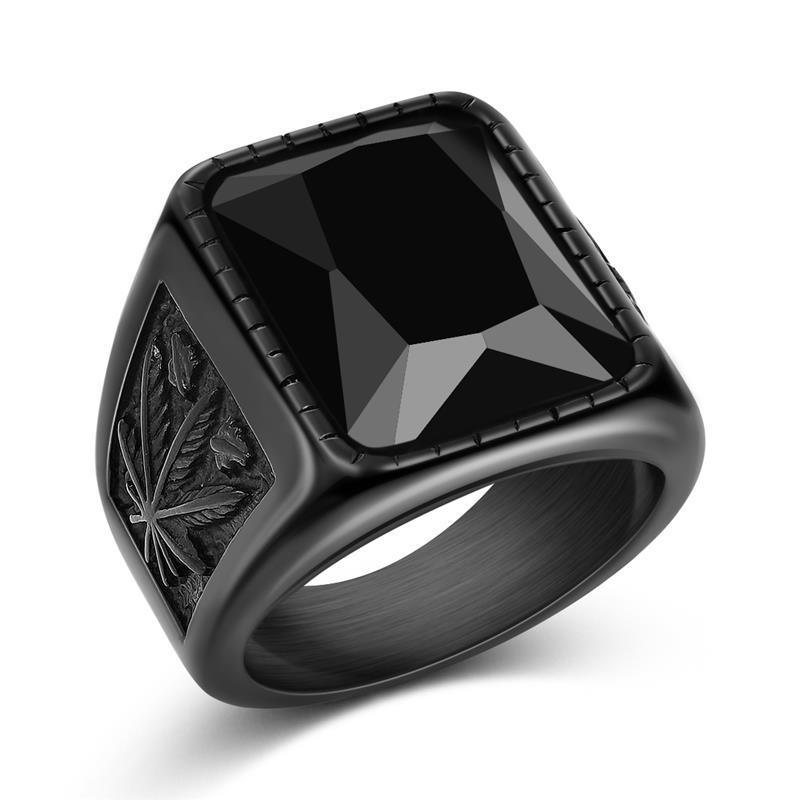 Modern Epic Punk Titanium Steel Ring for Men Jewelry Valknut Signet Ring Odin Symbol Norse Viking Biker Finger Ring Trendy Male Jewelry Design