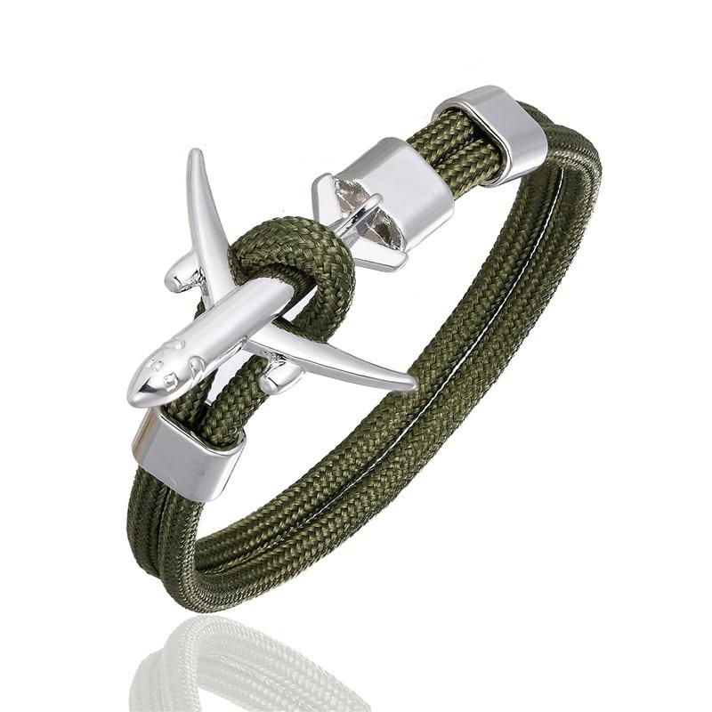 Modern NEW Planes Bracelets For Men and Women In Elegant Charm Chain Paracord Bracelet Metal Airplane Hooks Summer Style