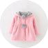 Luxury High Quality Baby Girls Coat Winter Spring Baby Girls Princess Coat Jacket Rabbit Ear Hoodie Casual Outerwear for Baby girl