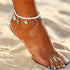 Bohemian Starfish Stone Anklets Set For Women Handmade Wave Anklet Bracelet on Leg Jewelry