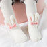 Fashion Winter Cozy Coral Fleece Baby Girls Socks for Newborn Soft Cute Rabbit Baby Socks for Winter In Elegant Design