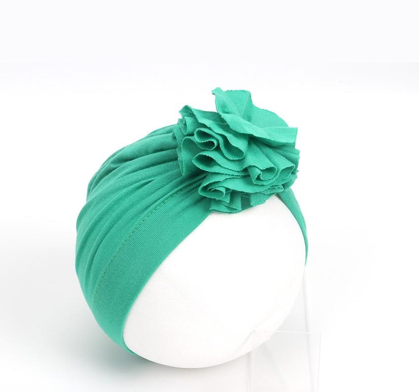 New Fashion Elegant Flower Baby Hat Newborn Elastic Baby Turban Hats for Girls In Modern Design