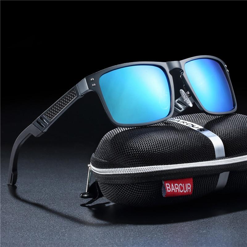 Trending Styles Aluminium Magnesium Square Men Luxury Sport Sunglasses Polarized Sunglasses for Men With UV400 Eyewear Protection Oculus de sol