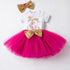 Baby First Birthday Outfits Tutu Tulle for 1 Year Party Fluffy Pink Communion Toddler Christening Gown Dresses For Girls