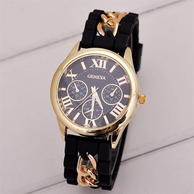 Fashion Silicone Watch Women Casual Quartz Watch Roman Numerals Ladies Clock Women Watches Gift For Women,Ladies and Girls