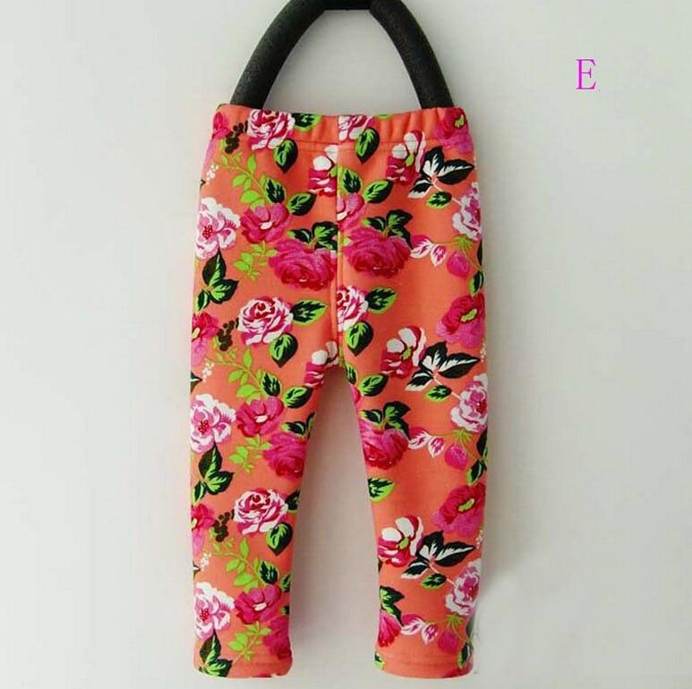 New Luxury Autmn Print Design For 0-2 Years Kids Winter Baby Girls Leggings Floral Print Casual Thick Pants for Kids clothing Cotton Warm Children's Trousers