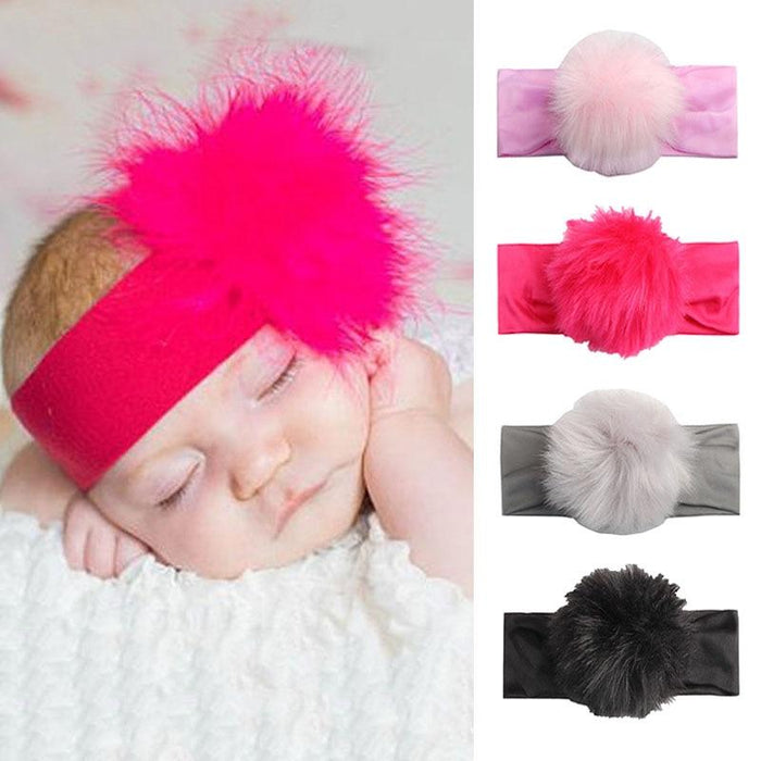 Handamde Luxury Baby Headband For Baby Girl Cotton Children Elastic Hair Bands Infant Baby Bow