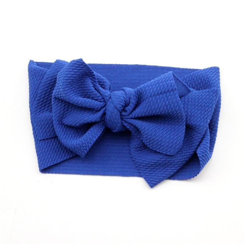 Adjustable Big Bow Headwrap  Top Knot Headbands Over Sized Bow Hair Turban for Newborn Girl