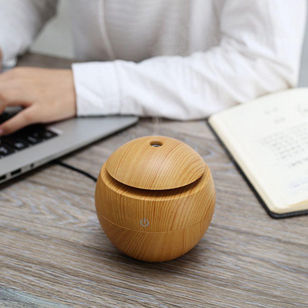 USB Aroma Humidifier Essential Oil Diffuser Ultrasonic Cool Mist  Air Purifier 7 Color Change LED Night Light