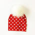 Luxury Modern Baby Hat Cotton Printing Hat With Pompon For Girls Autumn Winter Boys Caps Children Bonnet For Kids