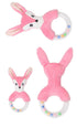 Modern Luxury Baby Rattle Toys Rabbit Plush Baby Cartoon Bed Toys for Newborn Educational Toy Rabbit Bear Hand Bells For Kids and Baby