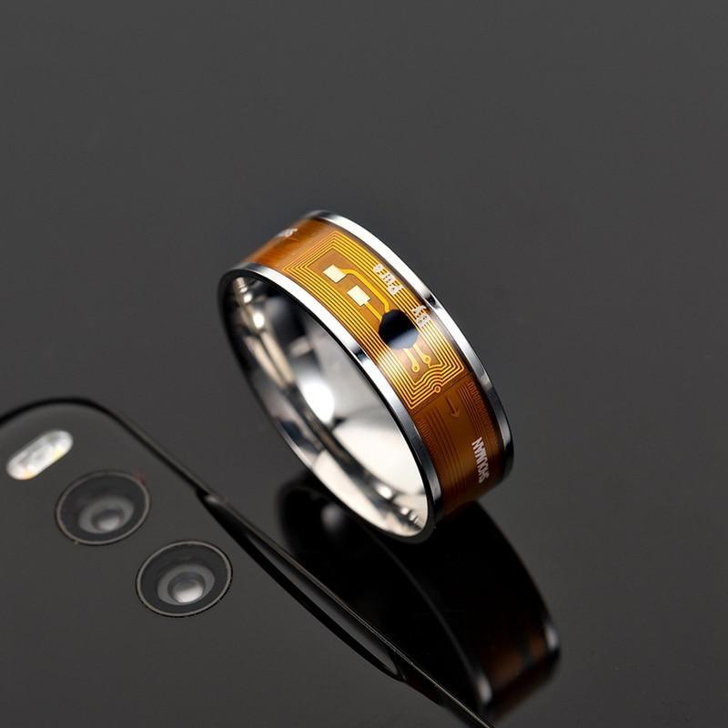 Fashion Men's Ring Magic Wear NFC Smart Ring Finger Digital Ring for Phones With Functional Couple Stainless Steel Ring