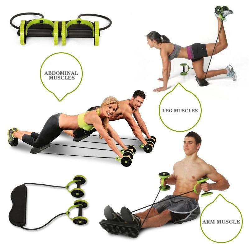 Sport Roller Wheel Abdominal Muscle Trainer Wheel Arm Waist Leg Exercise Multi-functional Exercise Gym Fitness Equipments Sport Product