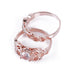 Luxury New Crystal Two-piece Zircon engagement ring Rose Gold Color Zircon Jewelry For Woman