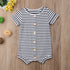 Toddler Infant Baby Boys Girl Casual Romper Jumpsuit Cotton Short Sleeve Clothes Summer