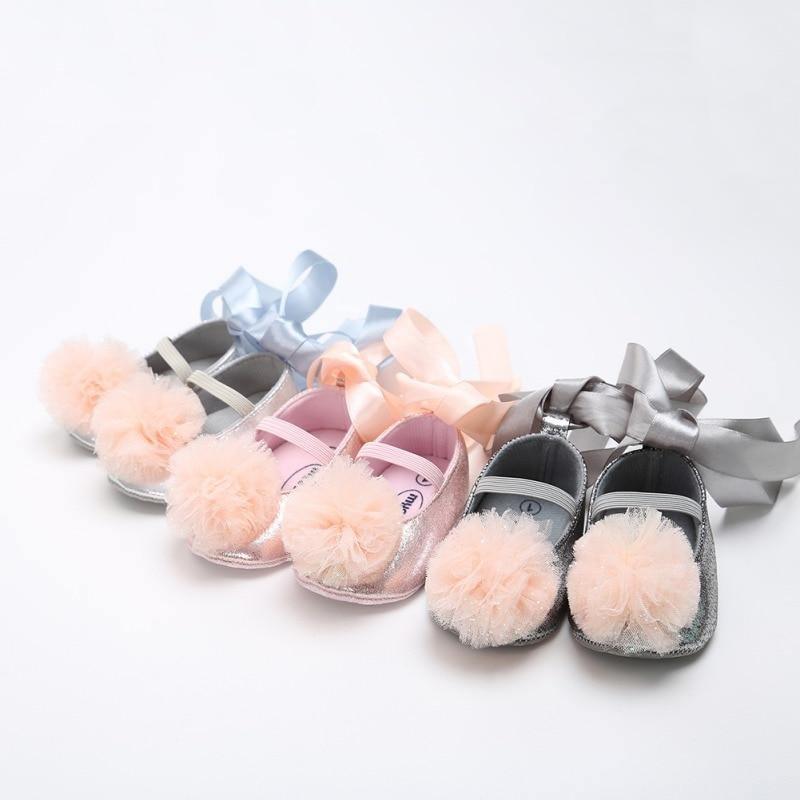 Cute Baby Dance Shoes Toddler Shoes Bow Tie Baby Princess Shoes Dance Shoe Newborn First Walkers 0-18M