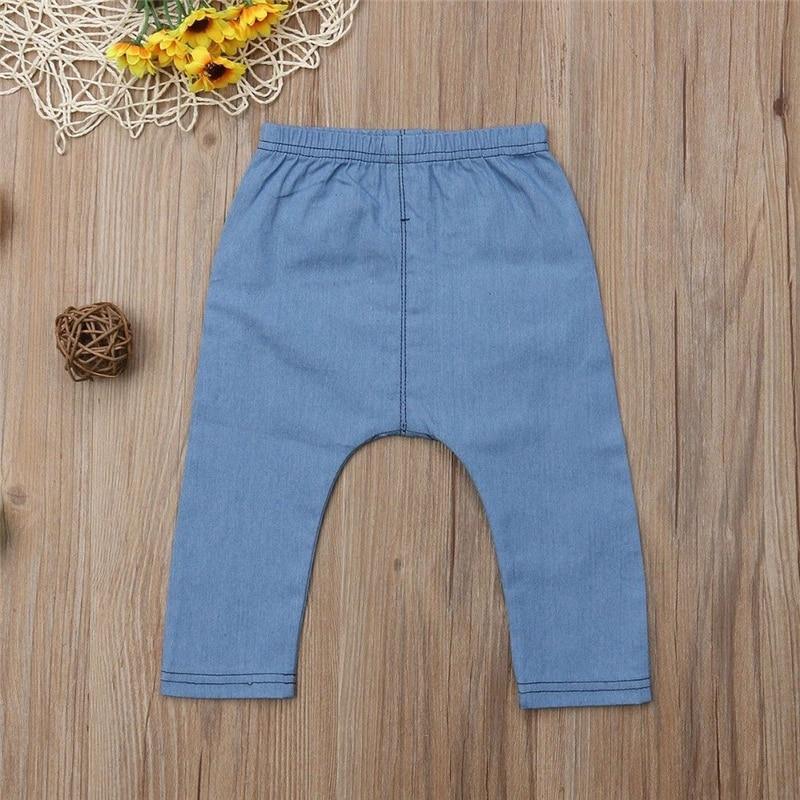 Cute Baby Pants Jeans Fashion Baby Boys Girls Pants Animal Print Long Trousers Bottoms Kids Trousers Children Pant