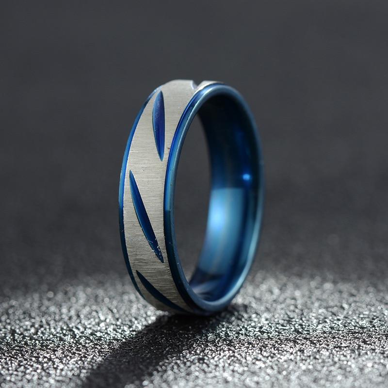 Luxury Elegant Handmade Stainless Steel Titanium Men Ring In Modern Design