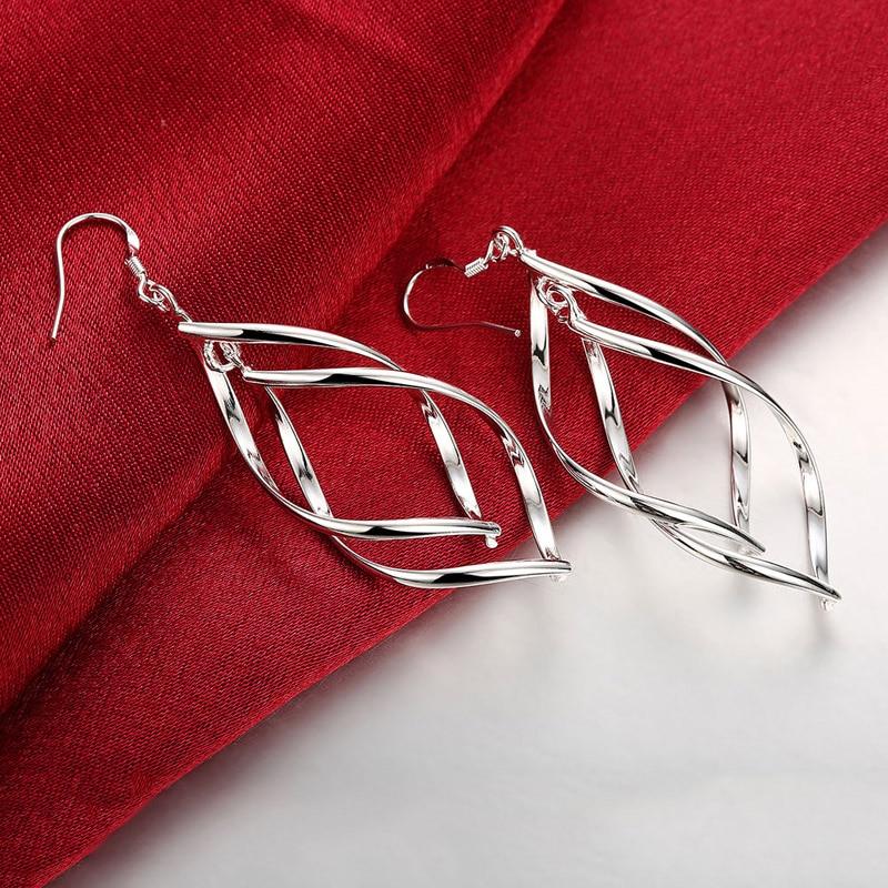 Luxury Silver Jewelry New Style Elegant Earrning For Women High Quality Long Elegant Earrings