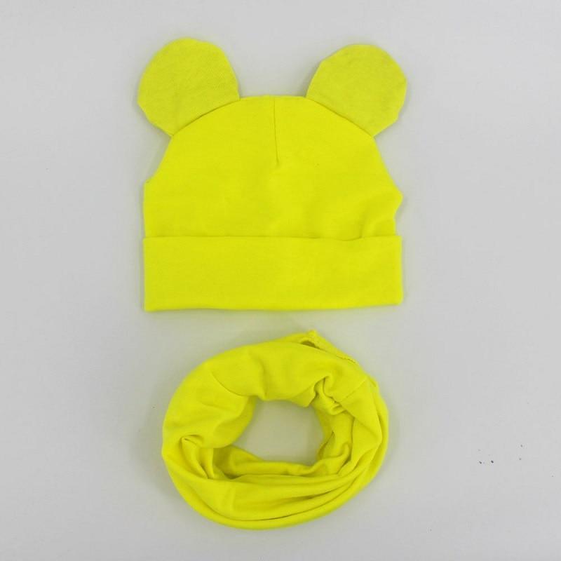 Baby Hat Cotton Ear Cap For Boys And Girls Winter Hat Scarf Set Children Boys Cap Scarf